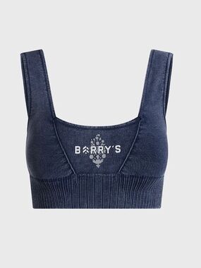 FP Movement by Free People Navy Logo Ribbed Sports Bralette x Barrys